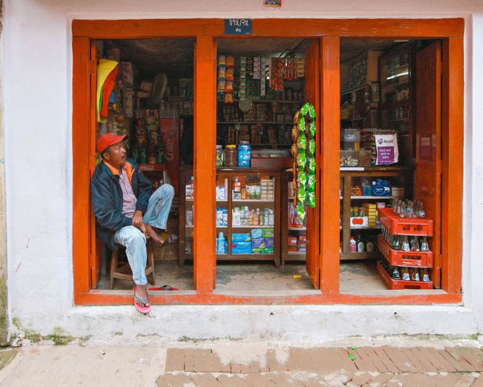 Kệ hàng đầy đủ